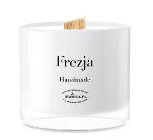 Frezja. Duża Świeca Sojowa