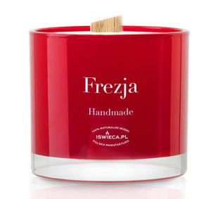 Frezja. Duża Świeca Sojowa