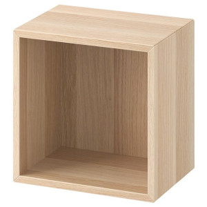IKEA EKET Regał ścienny dąb bejcowany na biało 35x25x35 cm