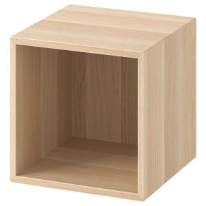 IKEA EKET Regał ścienny dąb bejcowany na biało 35x35x35 cm