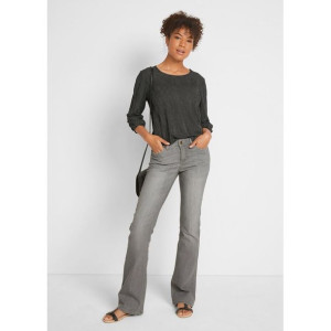 Jeansowe Spodnie Bootcut Z Przetarciami 40 936747
