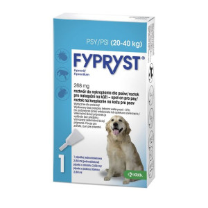 Fypryst Spot On 268 mg / 2,68 ml dla Psów 20 - 40 kg 1 Pipeta