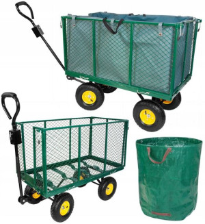 Wózek Ogrodowy Transport Taczka Przyczepka 300kg