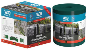 WDB PREMIUM LINE Taśma ogrodzeniowa 19cm x 26m RAL 6005