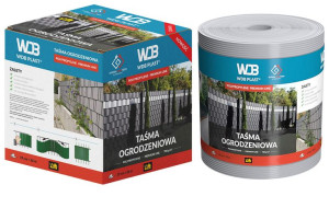 WDB PREMIUM LINE Taśma ogrodzeniowa 19cm x 26m RAL 7040