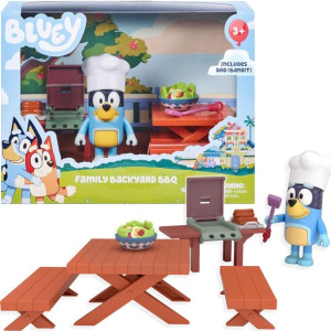 Bluey Podwórko Mini Zestaw z Figurką Meble Grill 13030