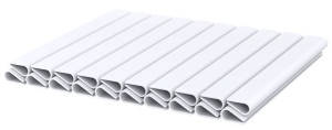WDB BASIC LINE Klips montażowy taśmy RAL9003 - 20 sztuk