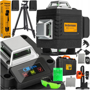 Laser Krzyżowy Poziomica Laserowa 16 Linii Statyw