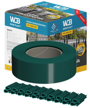 WDB PREMIUM LINE Taśma ogrodzeniowa 47,5mm x 35m RAL6005