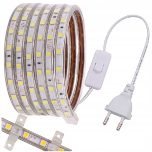 Taśma LED 230V 5m Wodoszczelna 30W Zasilacz ZESTAW