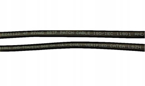 Patchcord S/FTP 6a Base Link 0,5 m czarny