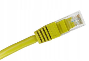 Patchcord U/UTP 5e Alan RJ45 / RJ45 0,25 m żółty