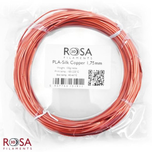 Filament ROSA 3D PLA SILK 1,75mm 100 g miedziany