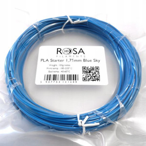 Filament ROSA3D PLA 1,75mm 100g Niebieski Sky Blue