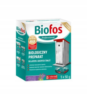 Biofos Saszetki do latryn i suchych toalet 250g