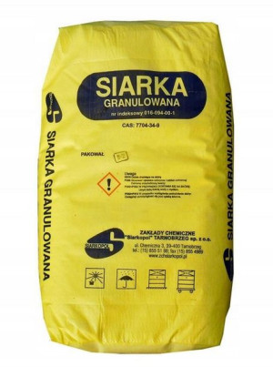 SIARKA GRANULOWANA 25kg odkażanie zakwaszanie 99%