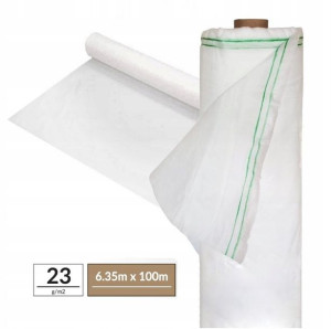 Agrowłóknina Biała 6,35x100m 23g Zimowa Okryciowa