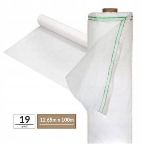 Agrowłóknina Biała 12,65x100m 19g Zimowa Okryciowa