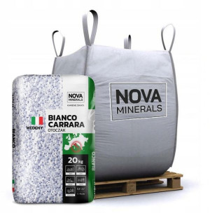 Otoczak Biały BIANCO CARRARA 12-16mm 1000kg 1t