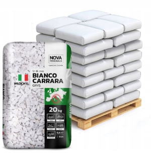 GRYS Biały BIANCO CARRARA 12-16mm 1000kg 1t Kamień