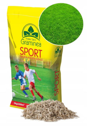 Trawa Sportowa Gazonowa Graminea 15KG Gęsta Nasion