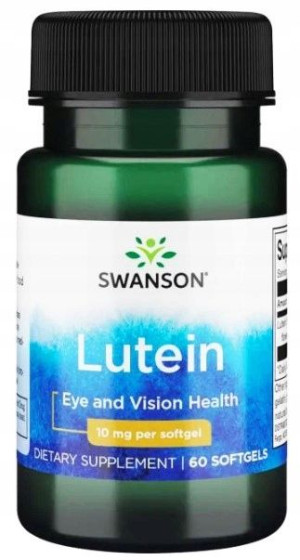 Swanson Luteina 10mg 60kaps. Zdrowe oczy Wzrok