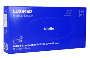 LUXIMED Rękawiczki RĘKAWUCE nitrylowe rozmiar M