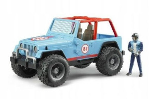 Bruder 02541 Jeep Cross Country Blue z figurką