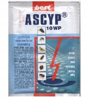 Ascyp 10 WP 25g na pluskwy pchły mrówki