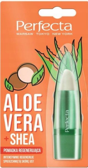 Perfecta Pomadka do ust regenerująca Aloes i Shea