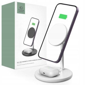 Ładowarka bezprzewodowa Tech-protect QI15W-A21 2in1 Magnetic MagSafe Wirele