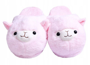 Pluszowe Kapcie Buty Alpaka Alpaca Unisex Prezent