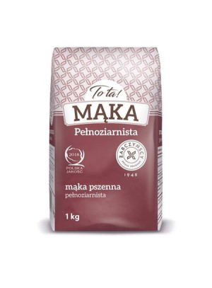  ToTa! Mąka pszenna pełnoziarnista 1 kg x 10 sztuk