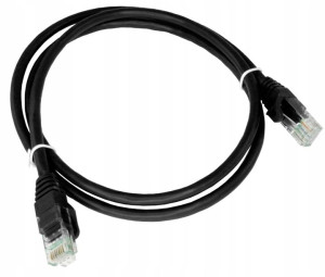 Patchcord U/UTP 6 Alantec RJ45 / RJ45 2 m czarny