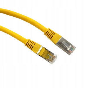 Patchcord F/UTP KAT.6 1m ŻÓŁTY