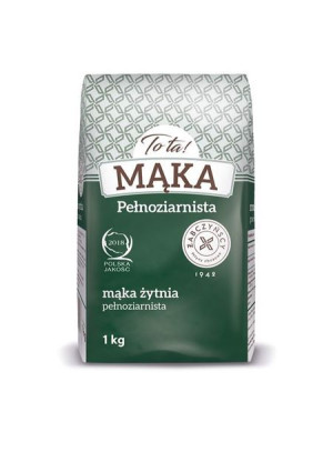 ToTa! Mąka żytnia pełnoziarnista 1 kg