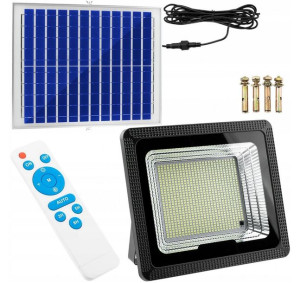 Lampa Solarna Led Naświetlacz Solar Panel Halogen Pilot Ip67 300w