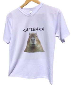 Koszulka z nadrukiem KAPIBARA COPYBARA prezent L