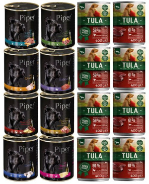 PIPER x TULA - Zestaw puszek 16x400G