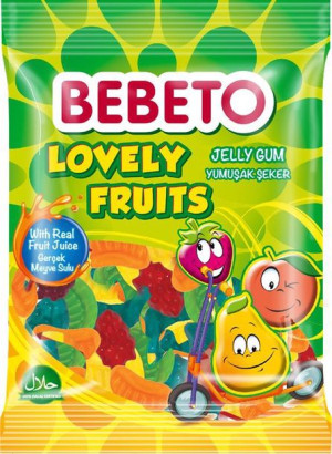 Bebeto Żelki o smaku owocowym 80 g