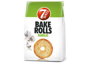 7-Days Bake Rolls Chrupiące pieczywo o smaku czosnku 150 g