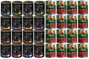 PIPER x TULA - Zestaw puszek 32x400G