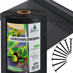 Gruba Agrowłóknina 70g Agrotkanina 1,1x100 Szpilki
