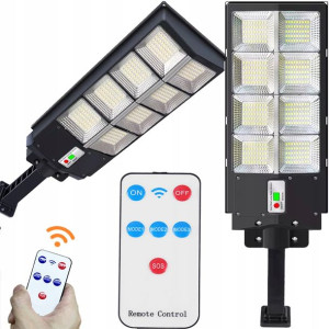 Lampa Solarna 800w Czujnik Ruchu Zmierzchu + Pilot