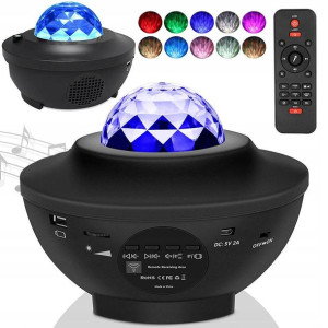 Lampka Nocna Projektor Gwiazd Nieba Rzutnik 2w1 Xl