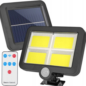Lampa Solarna Z Czujnikiem Ruchu 120 Led + Pilot