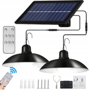 Zestaw 2x Żyrandol Wisząca Lampa Solarna Led Pilot