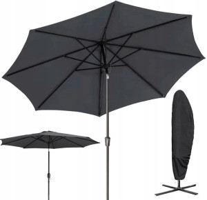 Duży Parasol Ogrodowy Łamany 320cm + Pokrowiec Xxl