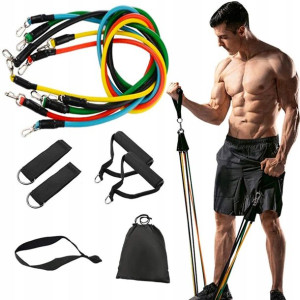 Zestaw 5 Gum Oporowych Do Ćwiczeń Fitness Crossfit