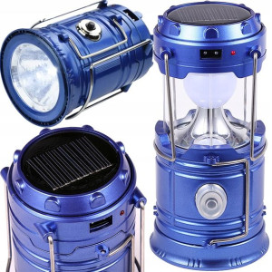 Lampa Latarka Solarna Kempingowa Led Powerbank Usb